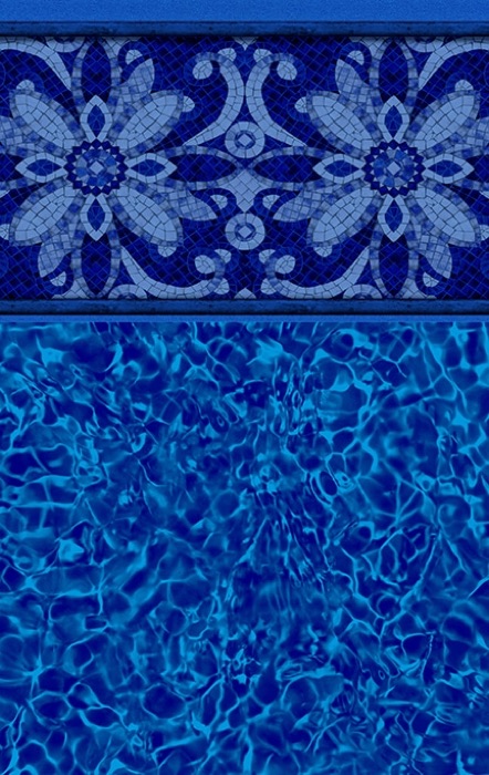Sea Blossom Tile / Blue Pointe Floor, a Merlin Industries liner pattern