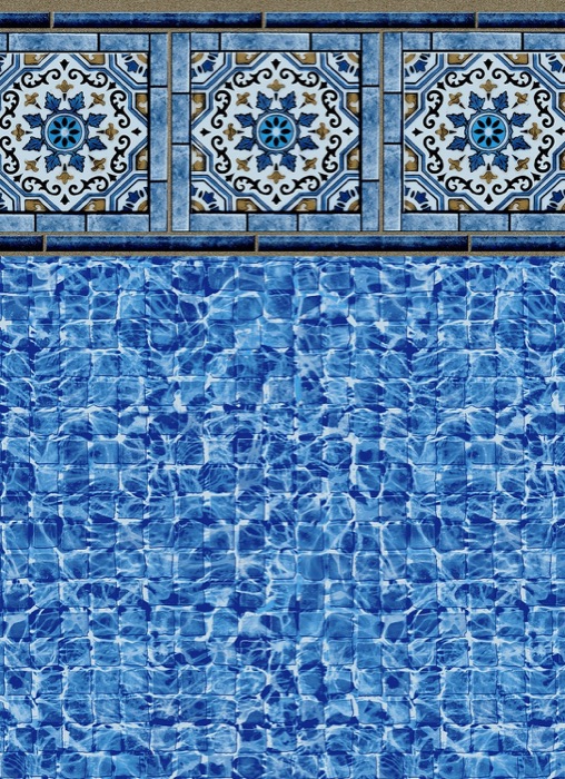 Thistle Bloom Tile/Highland Beach Floor, a Merlin Industries liner pattern