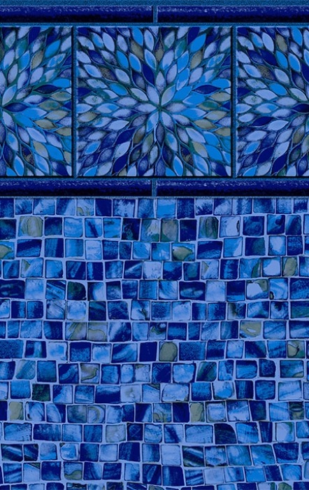Valencia Tile / Ocean Mist Floor, a Merlin Industries liner pattern