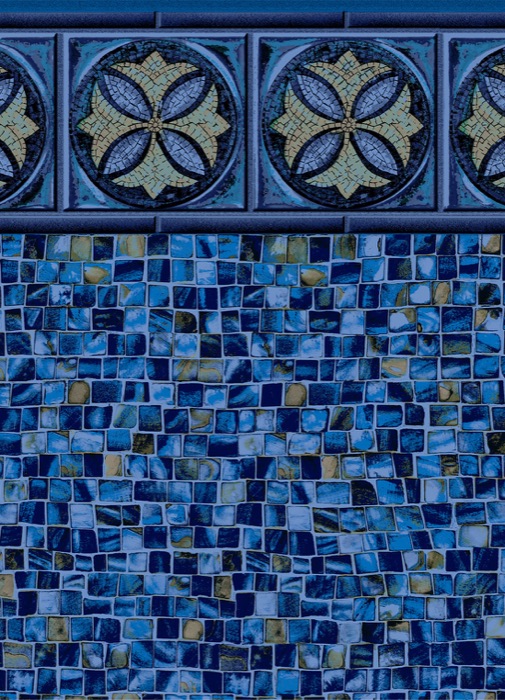 Water Lily Tile/Ocean Mist Floor, a Merlin Industries liner pattern